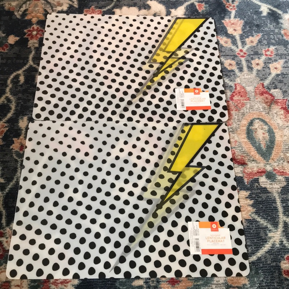 Lighting Bolt Lenticular Placemats